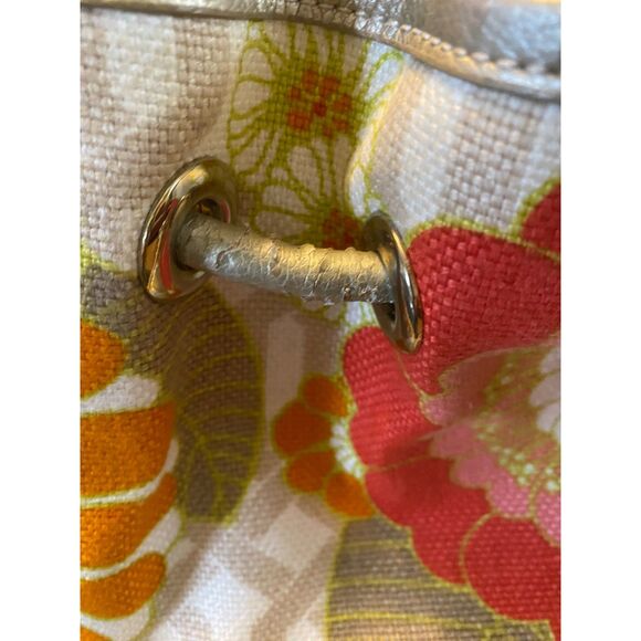 Spartina 449 Daufuskie Island Floral Shoulder Bag Leather Linen and Wallet - Picture 14 of 14